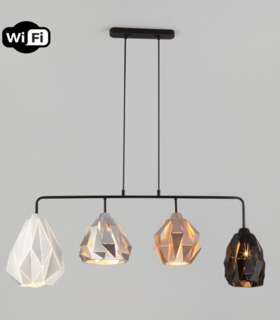 Подвесной светильник Eurosvet Moire 50090/4 черный Smart