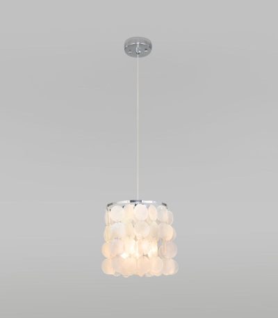 Подвесной светильник Eurosvet Sandra 60185/1 хром/перламутр a069247