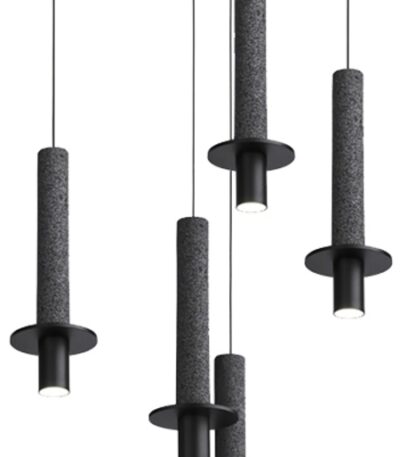 Подвесной светильник iLamp Lofty 10704P/1-D150 BK-GR