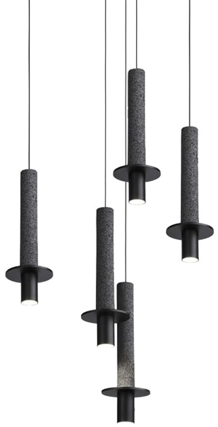 Подвесной светильник iLamp Lofty 10704P/1-D150 BK-GR Подвесной светильник iLamp Lofty 10704P/1-D150 BK-GR