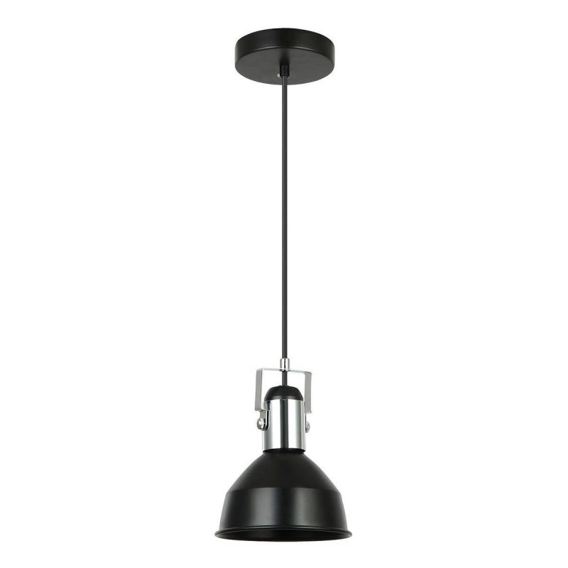 Подвесной светильник IMEX MD.0324-1-P BK+CH Подвесной светильник IMEX MD.0324-1-P BK+CH