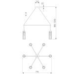 Подвесная люстра Eurosvet Gilian 60163/6 латунь Smart a065757