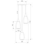 Подвесная люстра Eurosvet Cosmic 50085/3 черный жемчуг