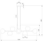 Подвесная люстра Eurosvet 70113/8 дымчатый
