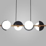 Подвесная люстра Eurosvet Moity 70149/4 черный/латунь Smart a064820