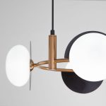 Подвесная люстра Eurosvet Moity 70150/4 черный/латунь Smart a064822