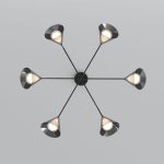 Подвесная люстра Eurosvet Enigma 70161/6 черный Smart a069046