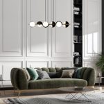 Подвесная люстра Eurosvet Moity 70149/6 черный/латунь Smart a064821