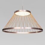 Подвесная люстра Eurosvet Cesta 40017/1 LED коричневый a069288