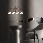 Подвесная люстра Eurosvet Ragno 90030/10 LED золото a069298