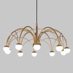 Подвесная люстра Eurosvet Ragno 90030/10 LED золото a069298