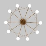 Подвесная люстра Eurosvet Ragno 90030/10 LED золото a069298