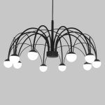 Подвесная люстра Eurosvet Ragno 90034/10 LED черный a069301