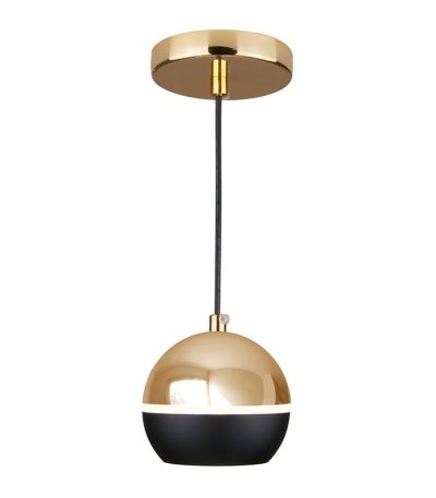 Подвесной светодиодный светильник Elektrostandard DLS023 9W 4200K черный/золото 4690389149146
