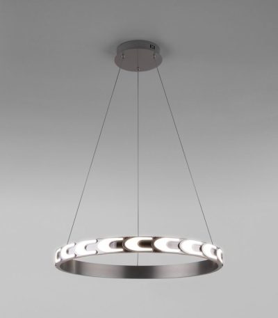 Подвесной светодиодный светильник Eurosvet Chain 90164/1 сатин-никель