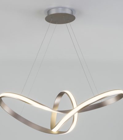 Подвесной светодиодный светильник Eurosvet Kink 90174/1 сатин-никель