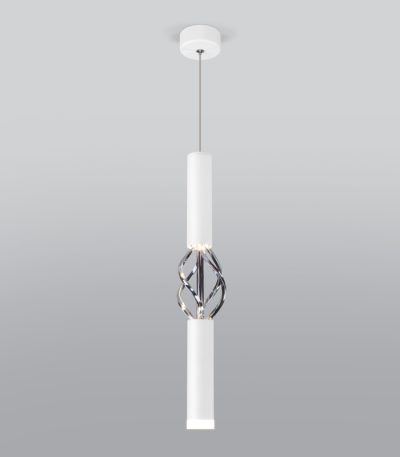 Подвесной светодиодный светильник Eurosvet Lance 50191/1 LED белый/хром