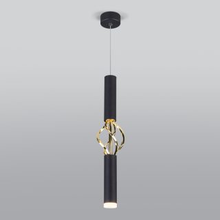 Подвесной светодиодный светильник Eurosvet Lance 50191/1 LED черный/золото