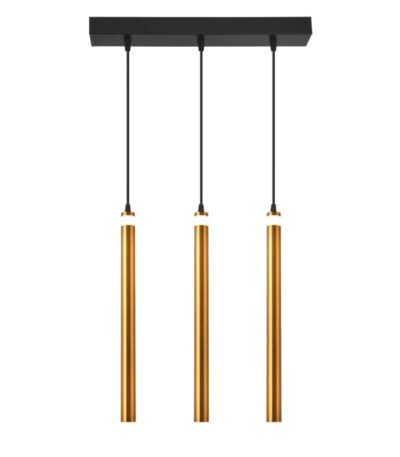 Подвесной светодиодный светильник Eurosvet Maestro 50133/3 LED бронза