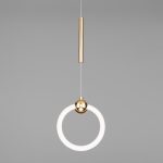 Подвесной светодиодный светильник Eurosvet Rim 90165/1 золото