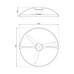 Потолочная люстра-вентилятор Mantra Nepal 7533