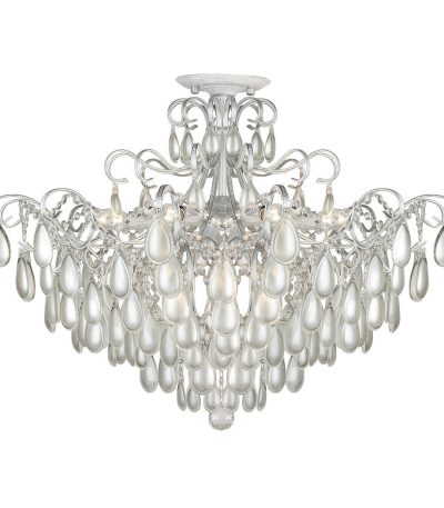 Потолочная люстра AM Group MONICA PL9 SILVER