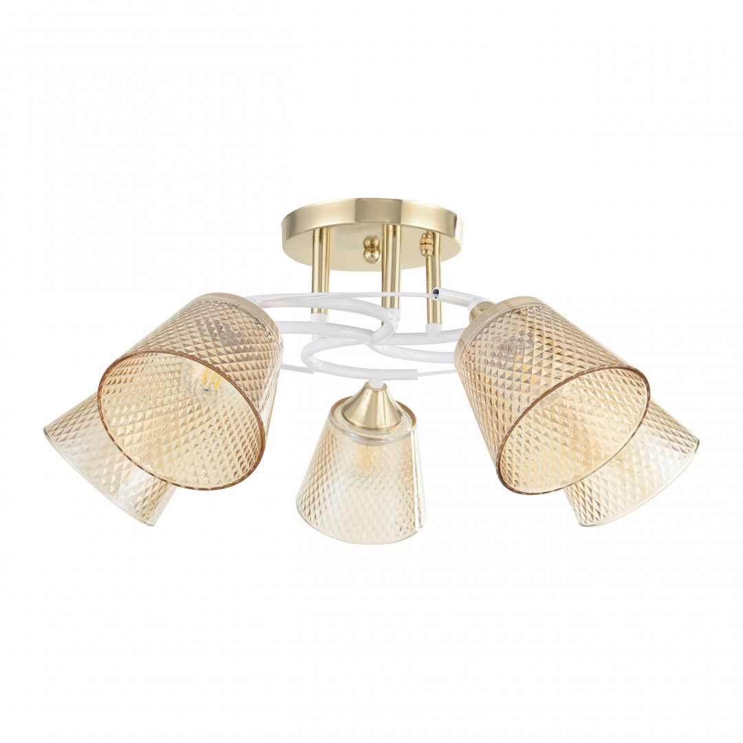 Потолочная люстра Arte Milano Amalfi 323006/5 FG+WT Потолочная люстра Arte Milano Amalfi 323006/5 FG+WT