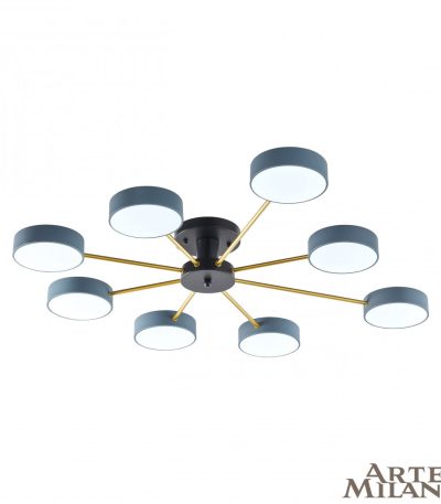 Потолочная люстра Arte Milano Ferrara 252006/8 Bk/Gr