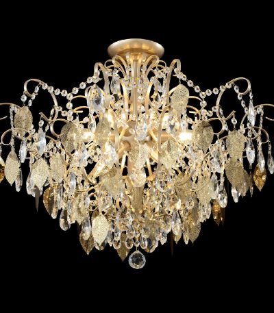 Потолочная люстра Crystal Lux ESMIRALDA PL9 GOLD