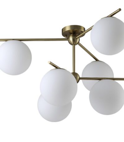 Потолочная люстра Crystal Lux FELIZ SP-PL6 BRONZE/WHITE