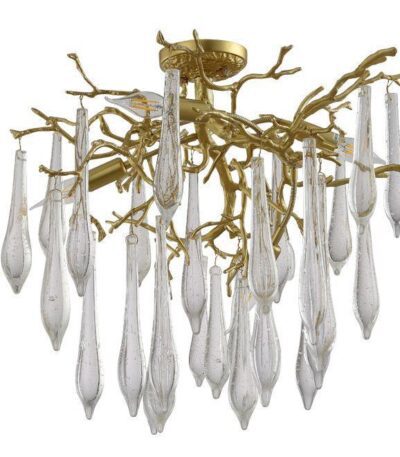 Потолочная люстра Crystal Lux Reina PL5 D600 Gold Pearl