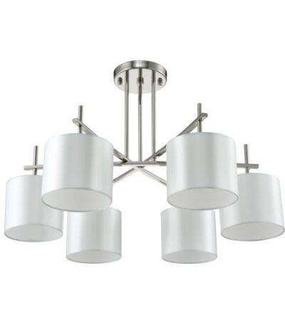 Потолочная люстра Crystal Lux Sergio PL6 Nickel