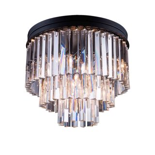Потолочная люстра Delight Collection 1920s Odeon 771131 (KR0387C-6/P black/clear)
