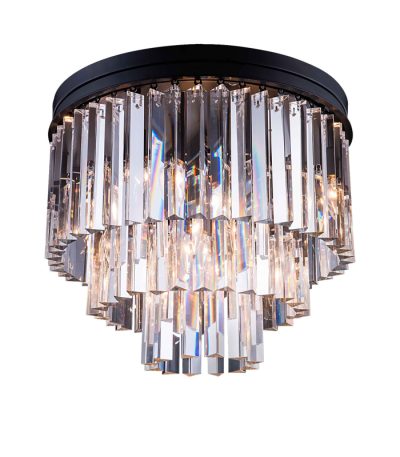 Потолочная люстра Delight Collection 1920s Odeon 771131 (KR0387C-6/P black/clear)