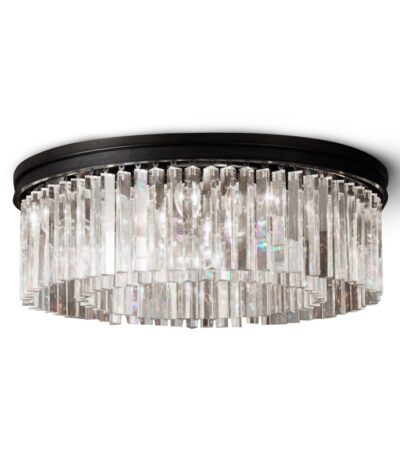 Потолочная люстра Delight Collection 1920s Odeon KR0387C-10B/P black/clear