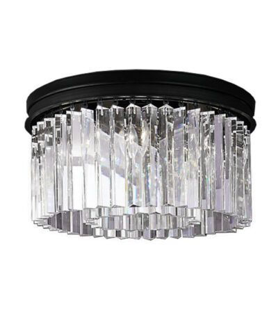 Потолочная люстра Delight Collection 1920s Odeon KR0387C-6B/P black/clear