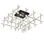 Потолочная люстра DeLight Collection Molecular MX18001067-36A black/gold