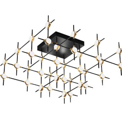 Потолочная люстра DeLight Collection Molecular MX18001067-36A black/gold