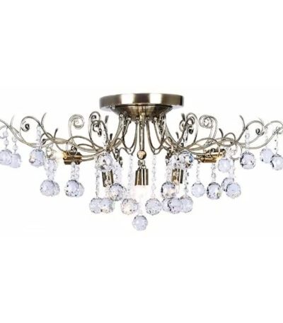 Потолочная люстра Eurosvet 10042/12 античная бронза/прозрачный хрусталь