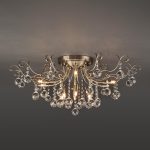 Потолочная люстра Eurosvet 10042/12 античная бронза/прозрачный хрусталь