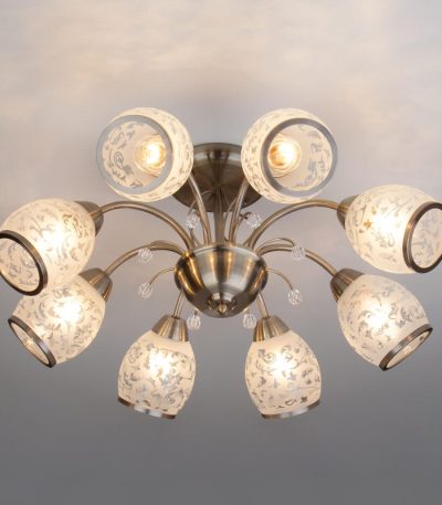 Потолочная люстра Eurosvet 30026/8 античная бронза