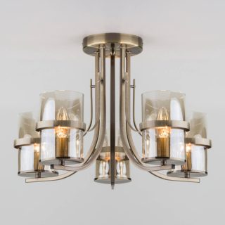 Потолочная люстра Eurosvet 60085/5 античная бронза