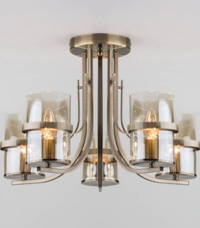 Потолочная люстра Eurosvet 60085/5 античная бронза