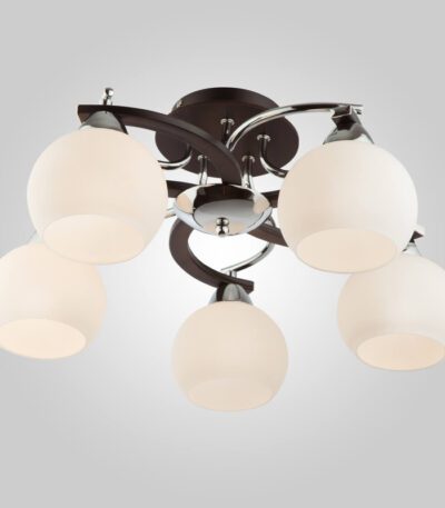 Потолочная люстра Eurosvet 9654/5 хром/венге