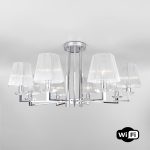 Потолочная люстра Eurosvet Alegria 60125/8 хром Smart (60114/8)