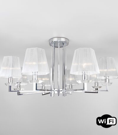Потолочная люстра Eurosvet Alegria 60125/8 хром Smart (60114/8)
