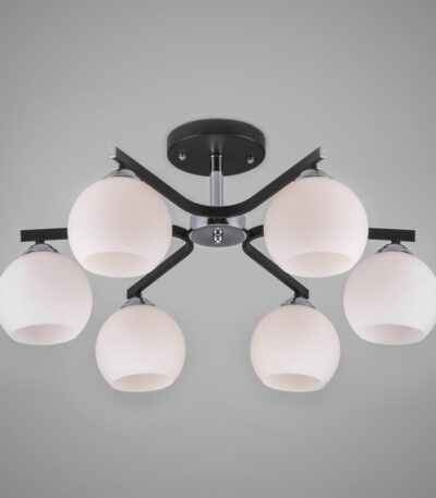 Потолочная люстра Eurosvet Blasco 30145/6 хром/венге