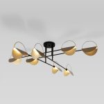 Потолочная люстра Eurosvet Grazia 70148/8 черный/золото Smart a062043