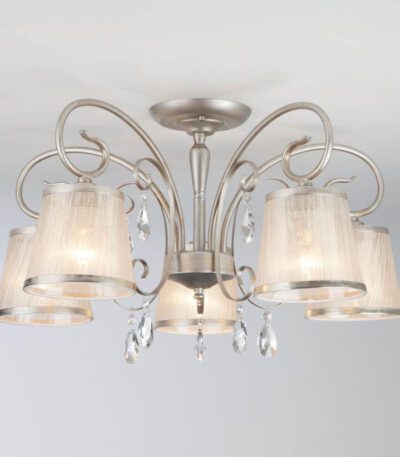 Потолочная люстра Eurosvet Liona 60065/5 серебро