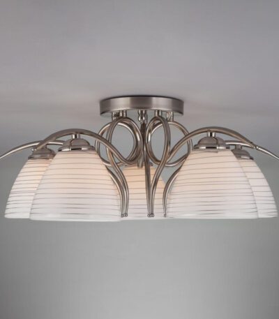 Потолочная люстра Eurosvet Megan 30121/5 сатин-никель